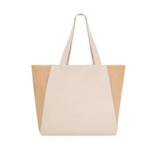 Bolso de yute con cremallera 50x14x35 cm