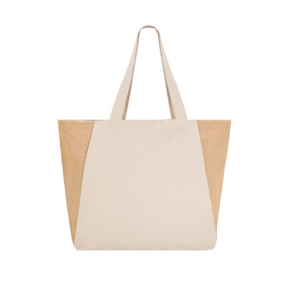 Bolso de yute con cremallera 50x14x35 cm
