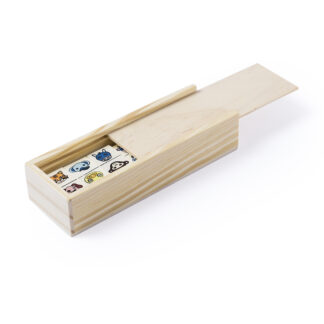 Dominó de Madera con Dibujos de Animales
