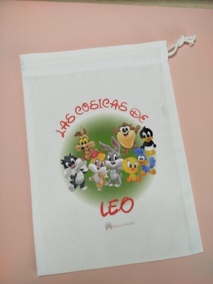 Bolsa personalizada para llevar la muda, desayuno o las cositas del peque a la escuela infantil. - Imagen 4
